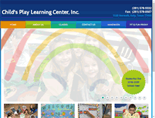Tablet Screenshot of childsplaykaty.com